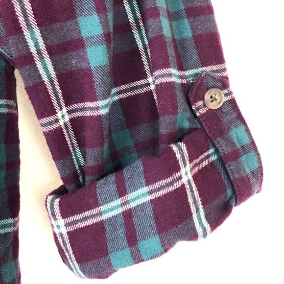 Deluth Flannel Plaid Shirt Long Sleeve Button Front size XS - Picture 4 of 7
